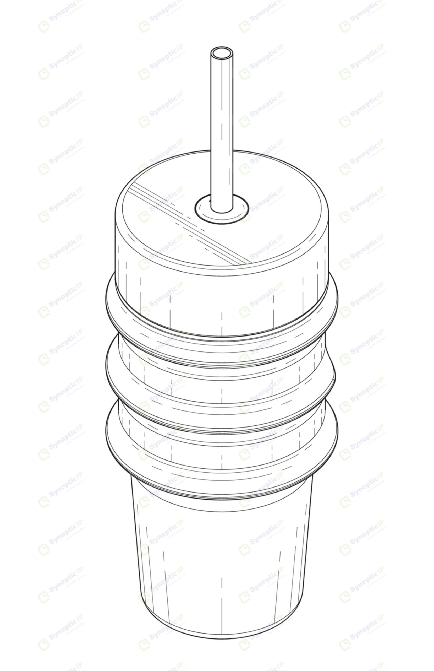 Tumbler design — back perspective view