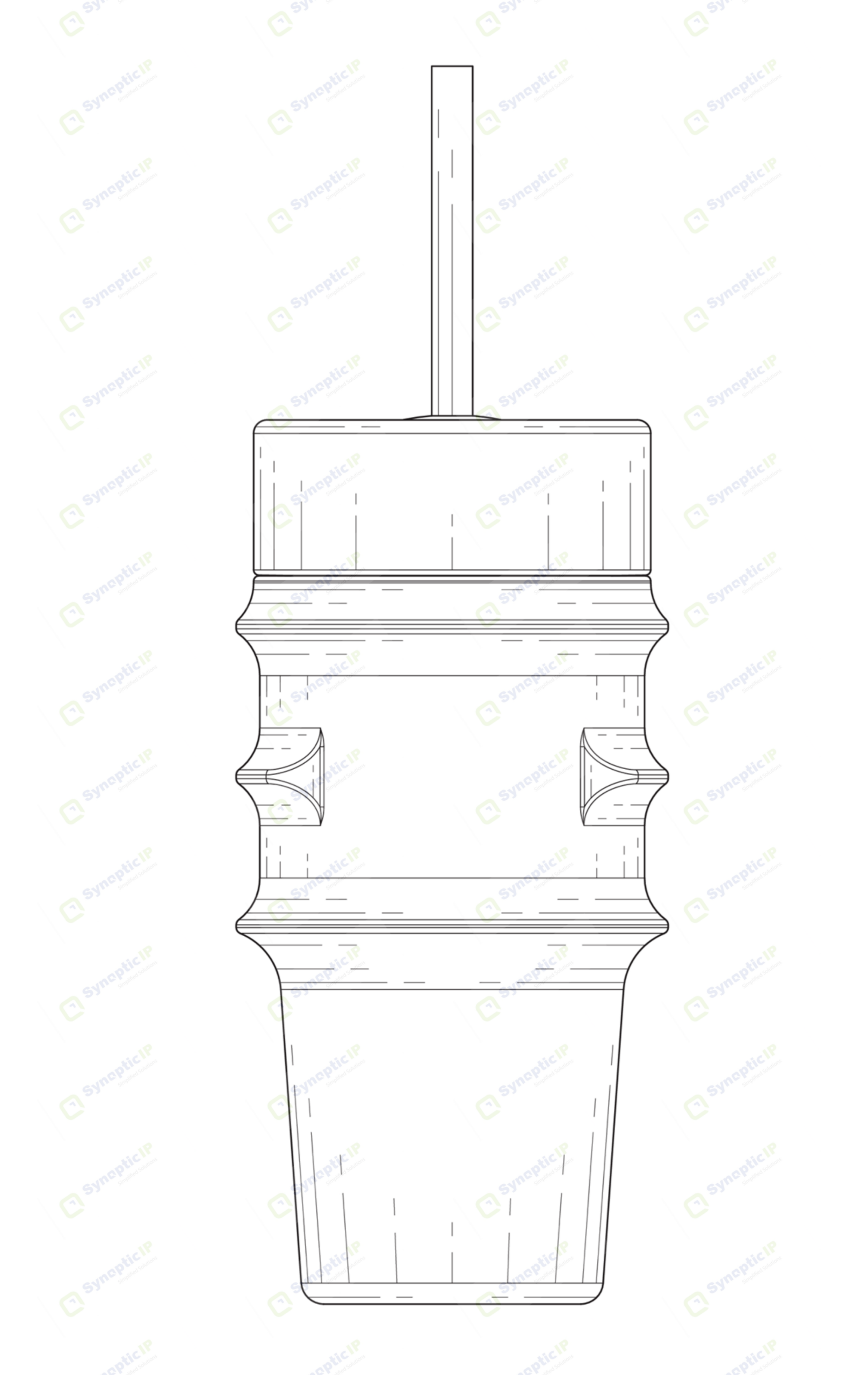 Tumbler design — front elevation