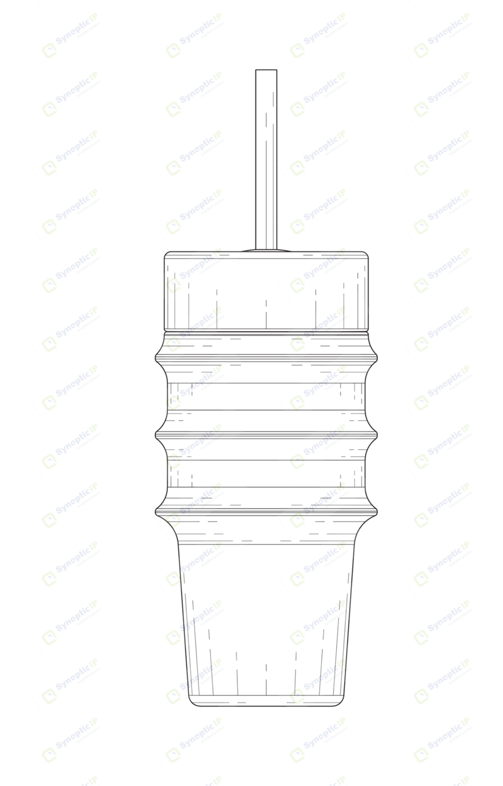 Tumbler design — rear elevation