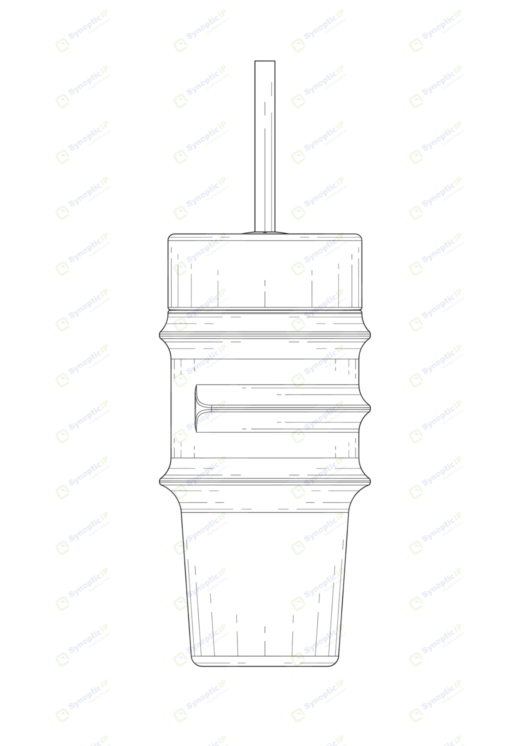 Tumbler design — right side elevation